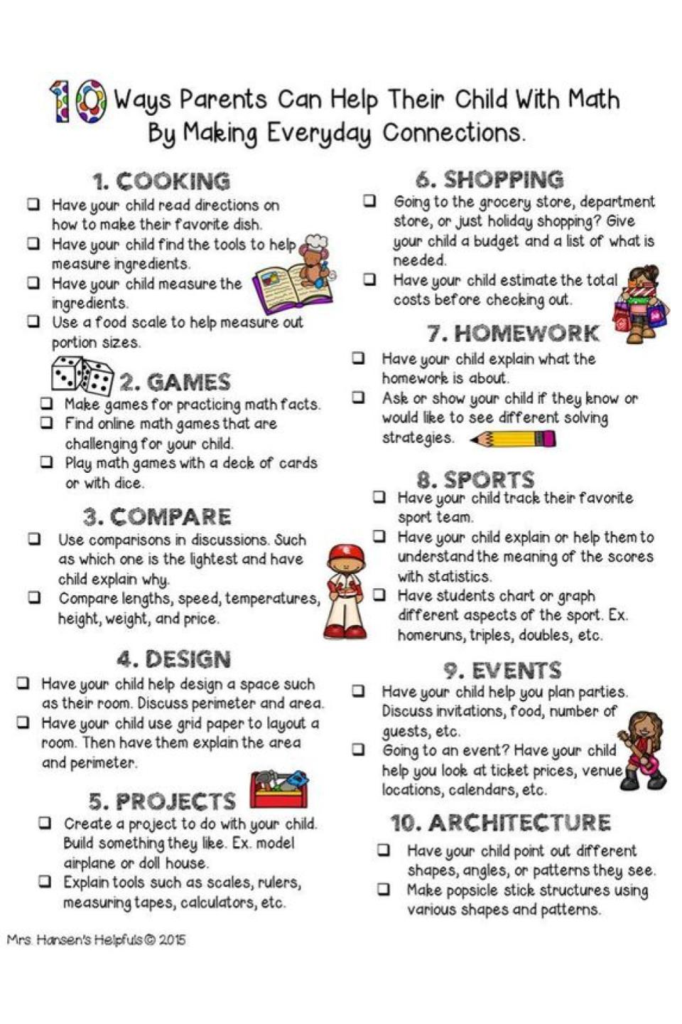 10 ways for parents to help their kids
